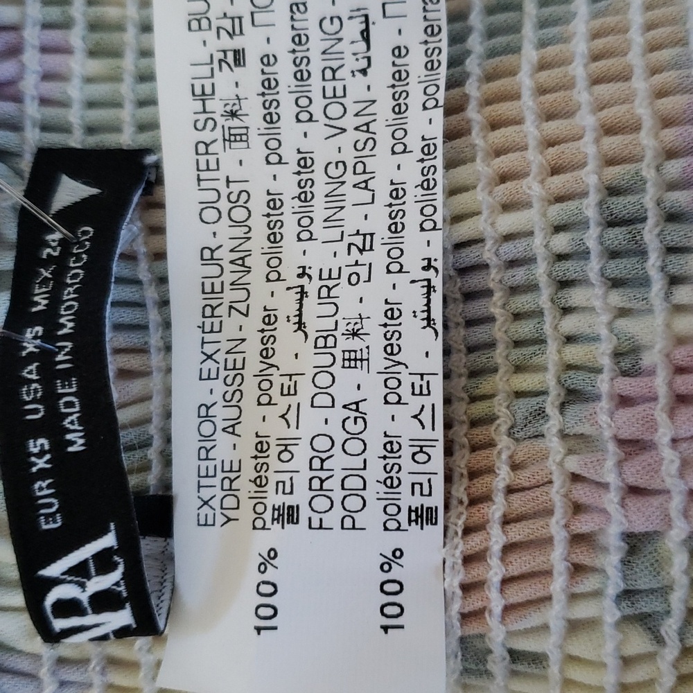 ZARA Floral ruched halter top - Picture 11 of 13